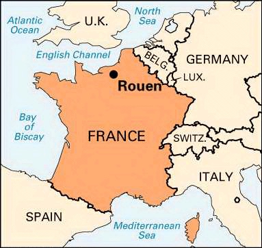 where is rouen france