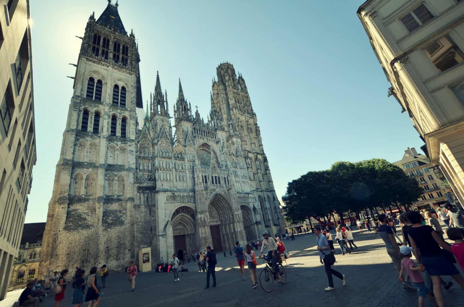 the notre dame cathedral rouen -